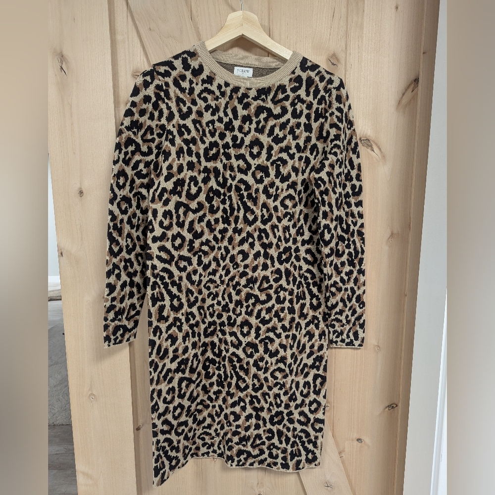 J. Crew Women's Leopard Print Dress - Size XS NWT